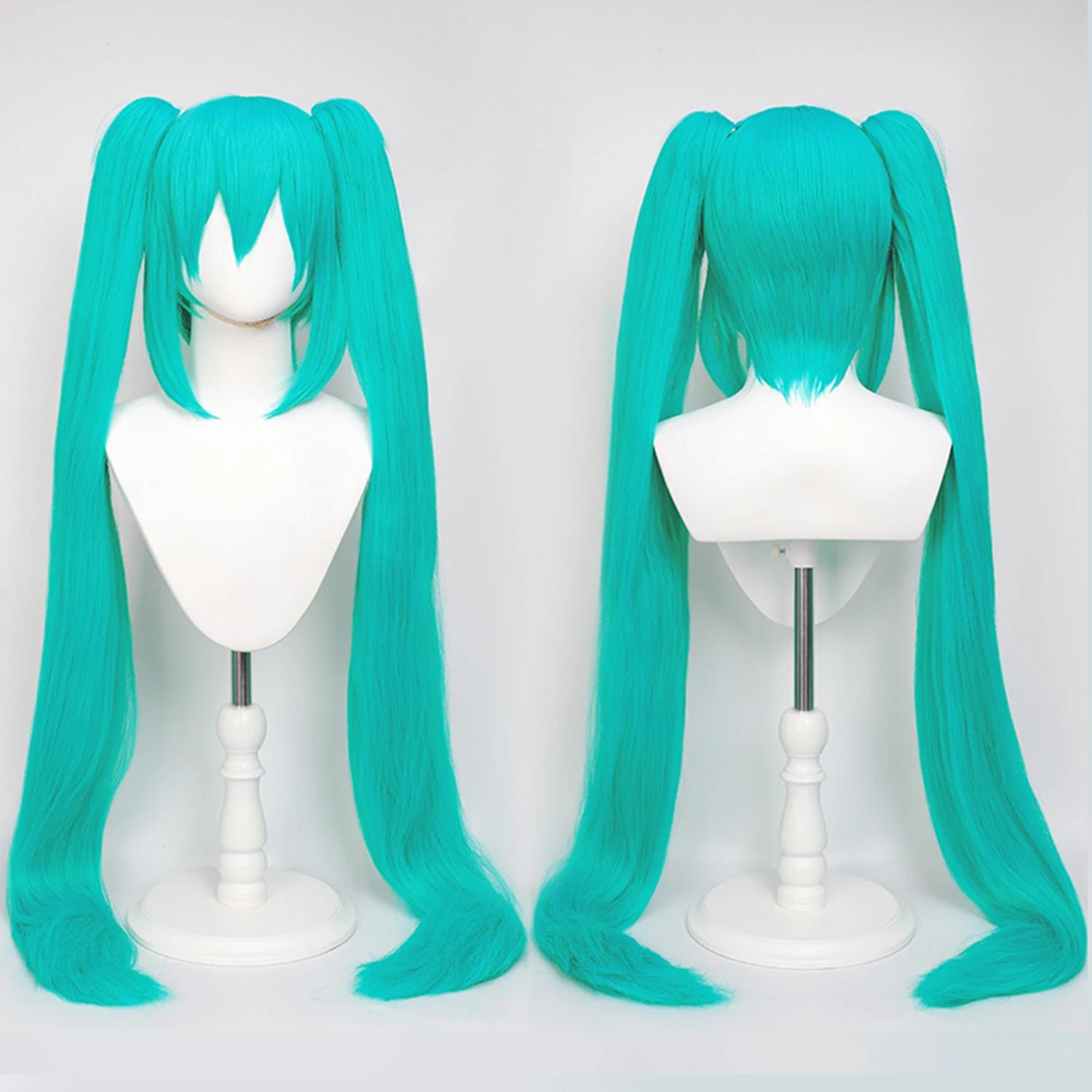 Perruque de Cosplay synthétique longue et lisse de 110cm + queue de cheval à Clip, perruques de Cosp