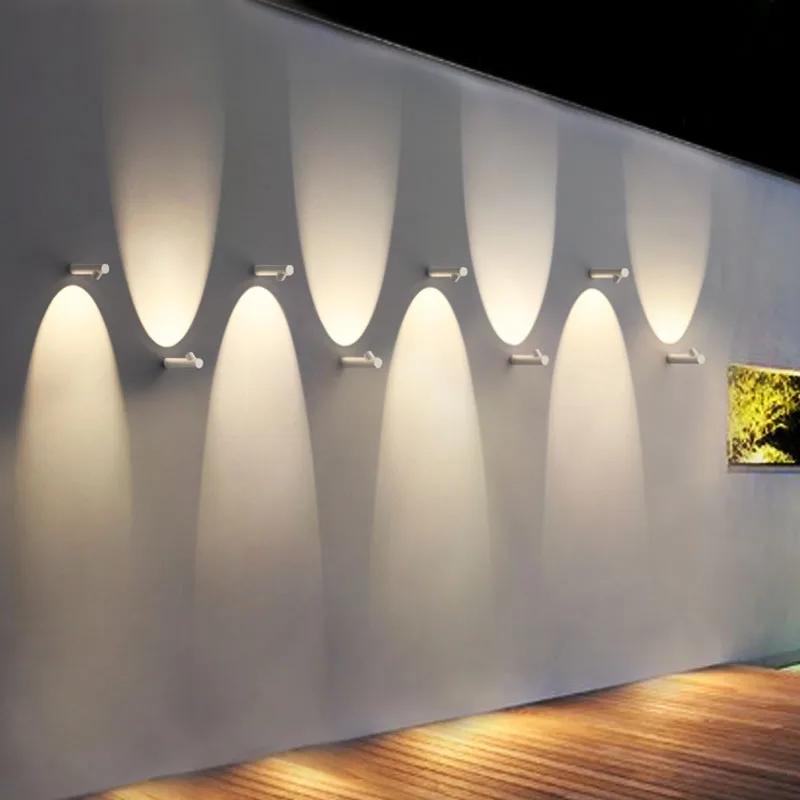 6W COB étanche AC85-265V monté en Surface mur LED lumière moderne nordique Luminaire intérieur appli