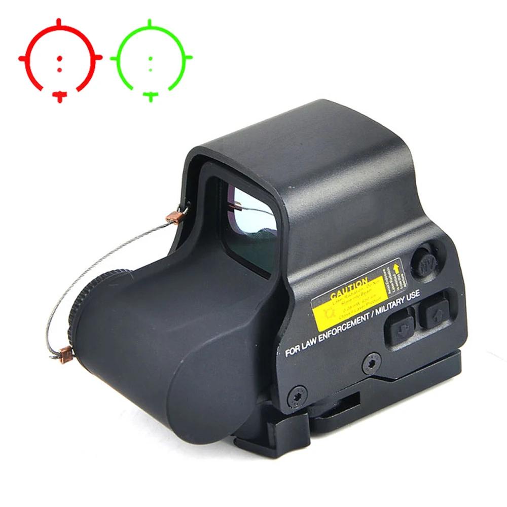 Visée holographique à points rouges 558, réflexe à points rouges et verts avec support Picatinny à d