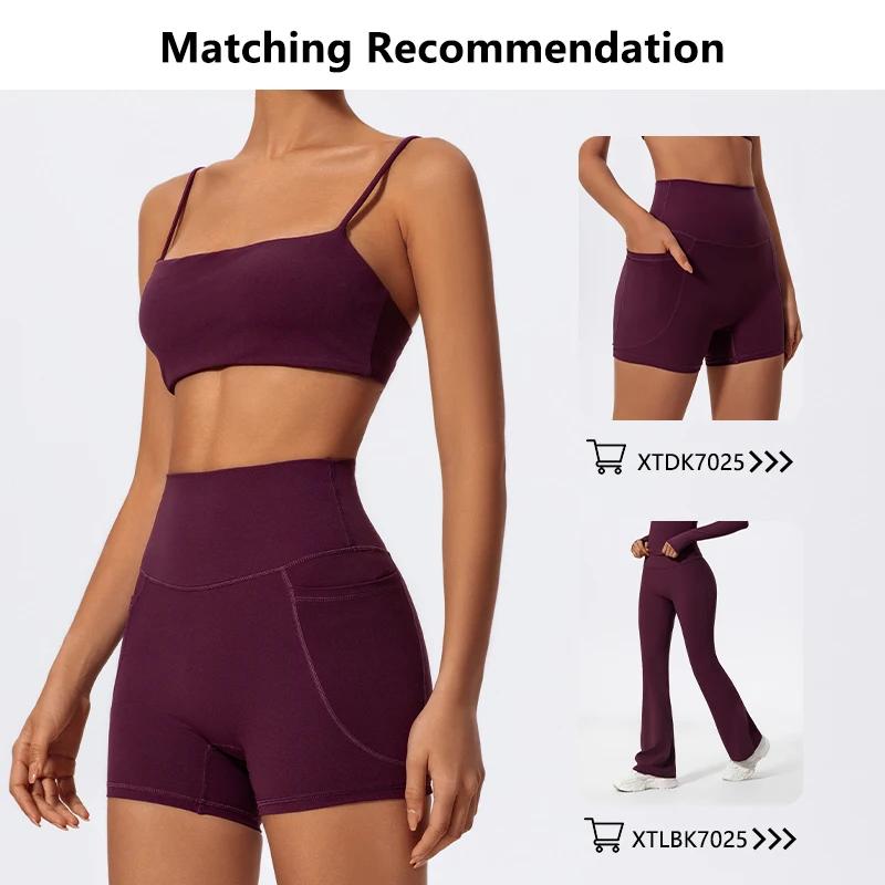 Hearuisavy Soutien-gorge de sport d'été très extensible pour femme, sous-vêtement de fitness à brete