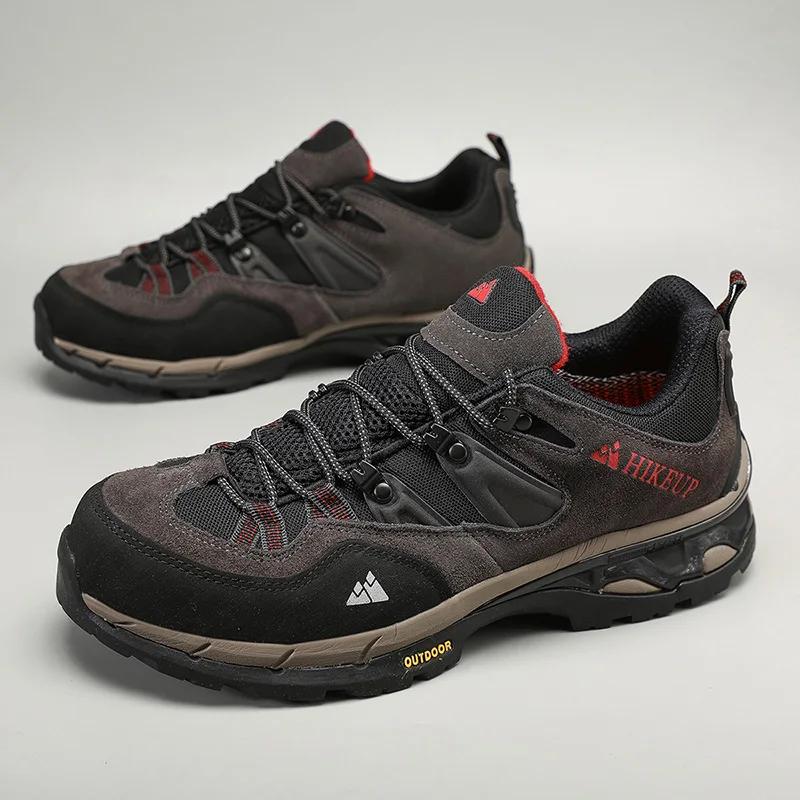 HIKEUP chaussures de randonnée en plein air antidérapantes résistantes à l'usure respirant résistant