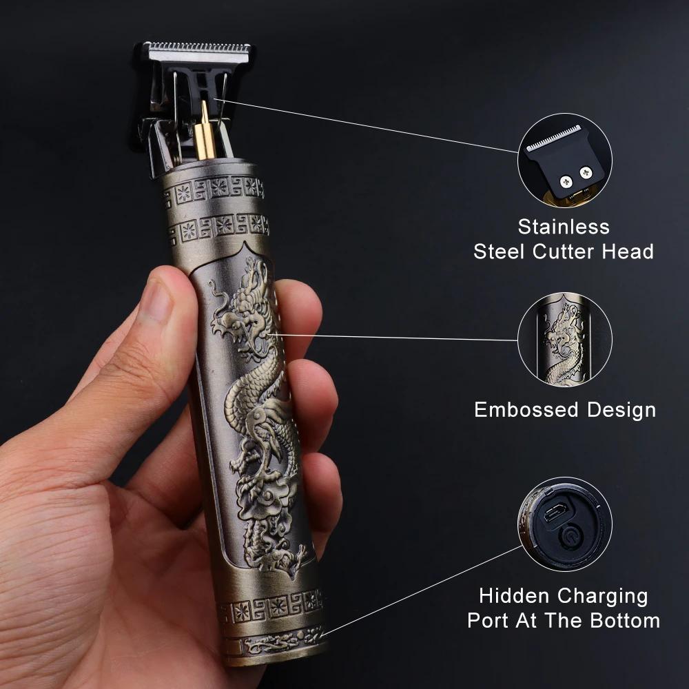 Tondeuse à cheveux Vintage T9 pour hommes, Machine professionnelle de coupe de cheveux, tondeuse à b