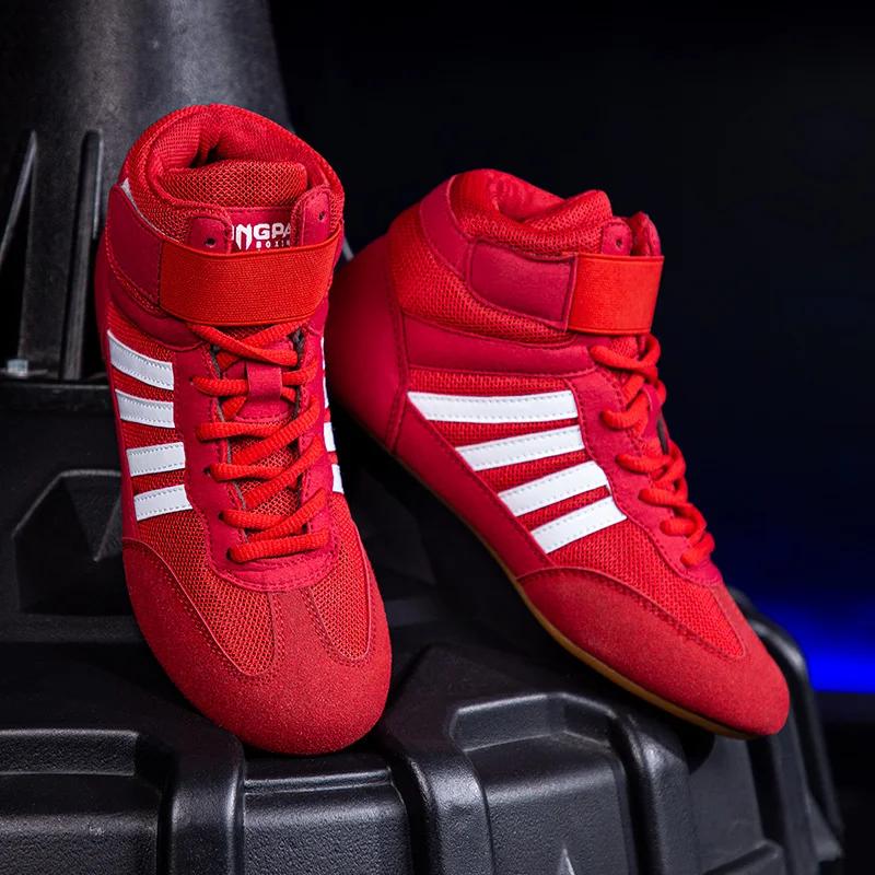 Chaussures boxe lutte Gingpai hommes femmes - Maille respirante qualité fitness entraînement