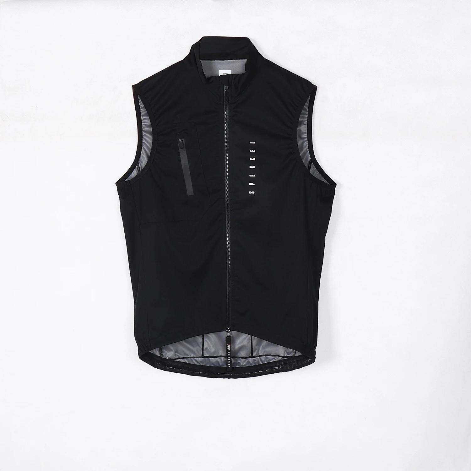 SPEXCEL 22-Veste de vélo Pro Fit imperméable et coupe-vent, veste de vélo en tissu glacé, fermeture