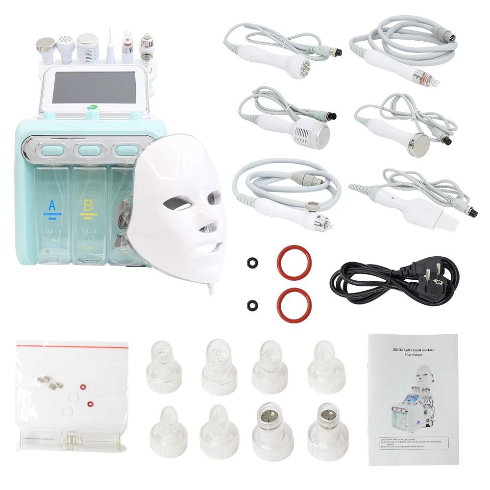 Nouveau 7 en 1 H2O2 Hydrogen Dermabrasion Machine petite bulle Aqua Peel nettoyage en profondeur poi