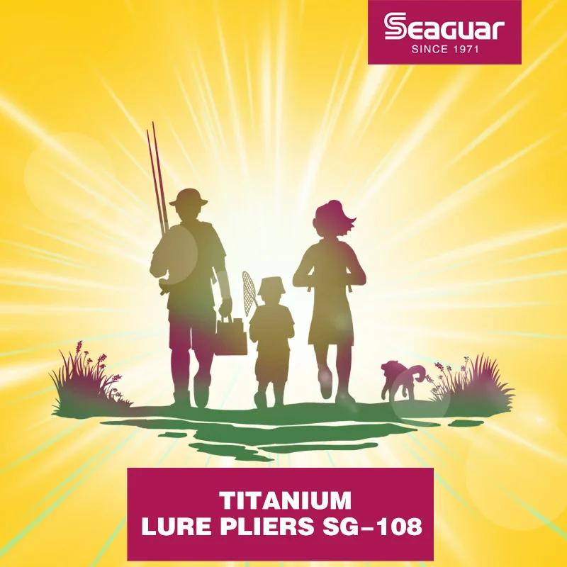 Seaguar – pince à leurre de pêche en titane, Anti-rouille, multifonctionnelle, ciseaux de ligne de p