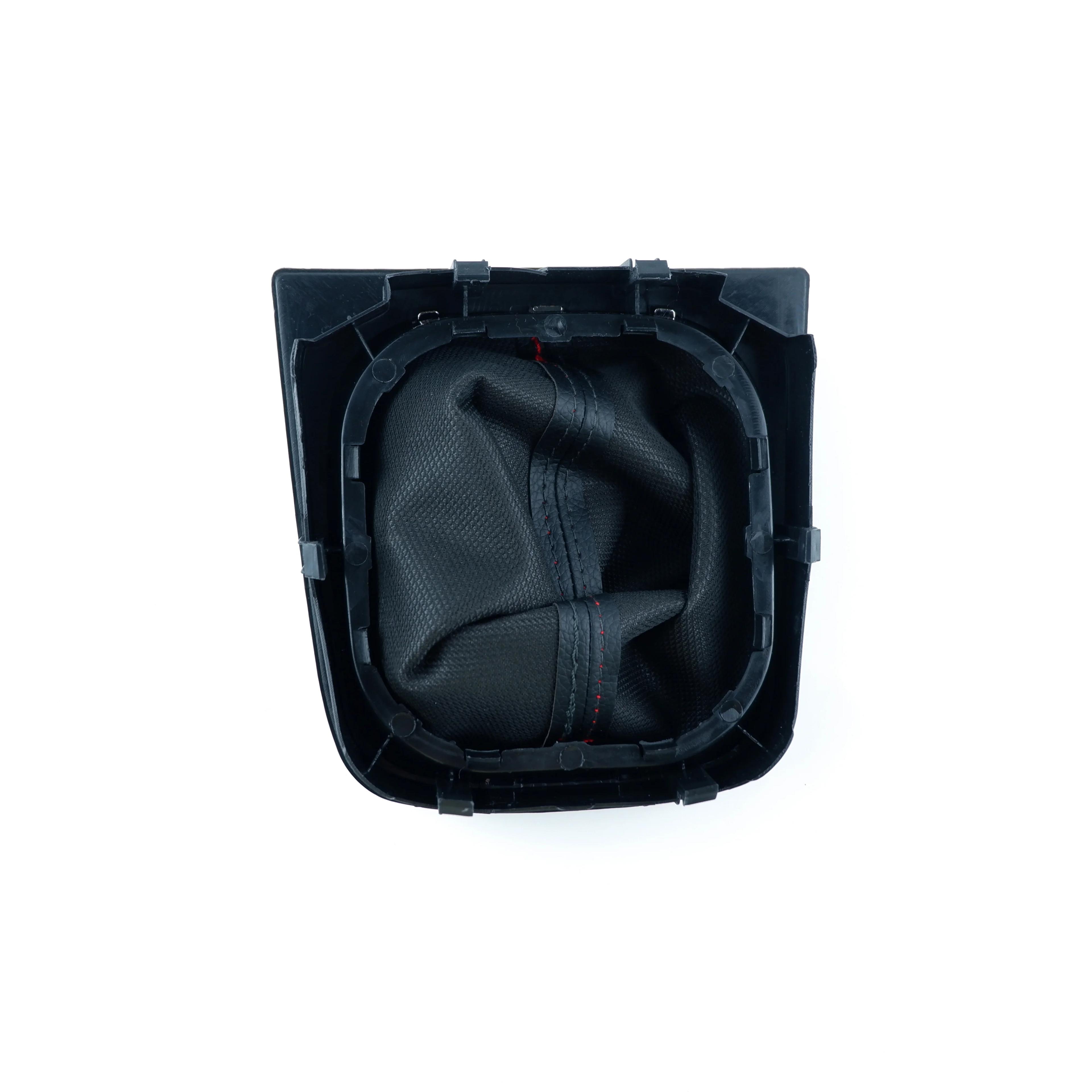 Pommeau de levier de vitesse 5/6 vitesses et Gaitor de démarrage, ensemble en cuir noir pour VW Golf