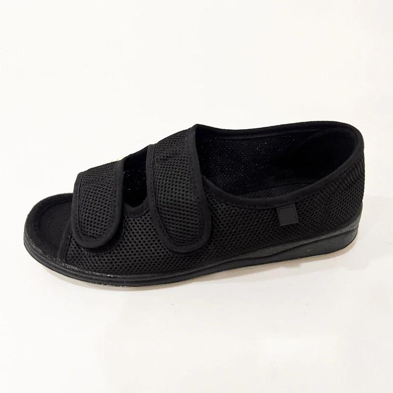 Chaussures élargies pour diabète pour personnes âgées Chaussures de taille réglable avec déformation