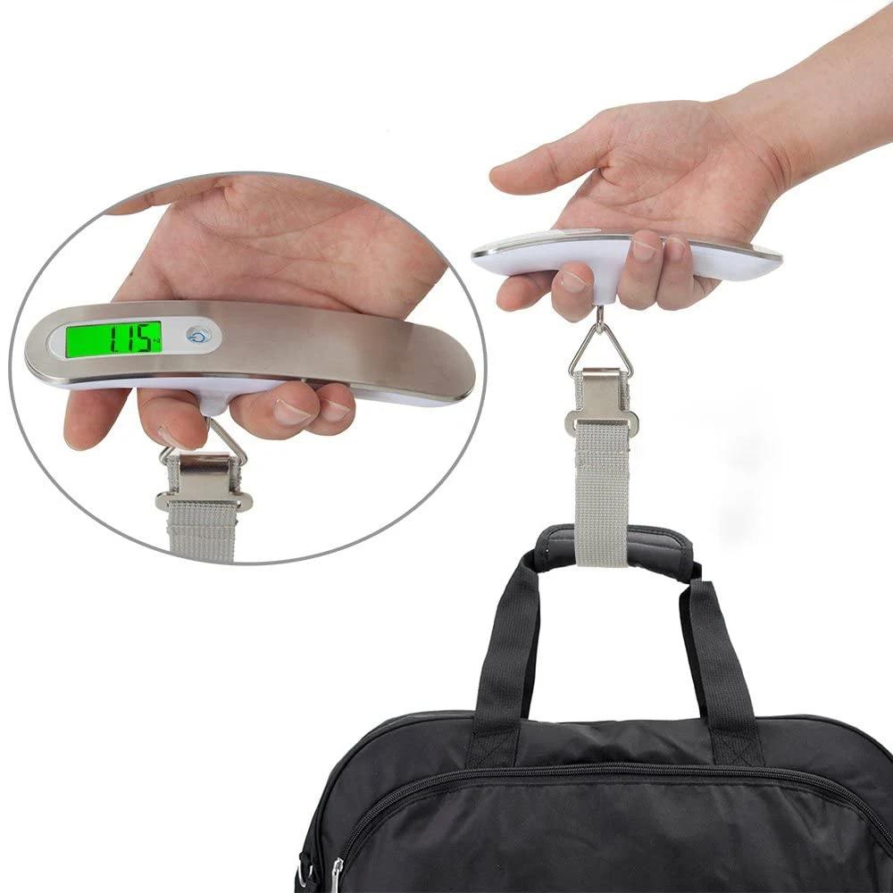 Balance à bagages numérique LCD, 50kg X 10g, balance électronique portable, balance de poids, valise