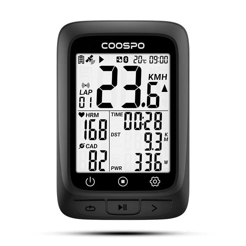 COOSPO BC107 Vélo Ordinateur GPS Sans Fil Vélo Vélo Odomètre Compteur De Vitesse 2.4 "FSTN Bluetooth