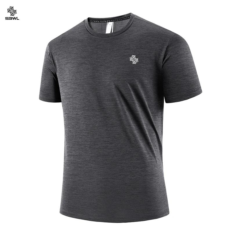 SBWL mode football style hommes en plein air course fitness ample à manches courtes T-shirt respiran
