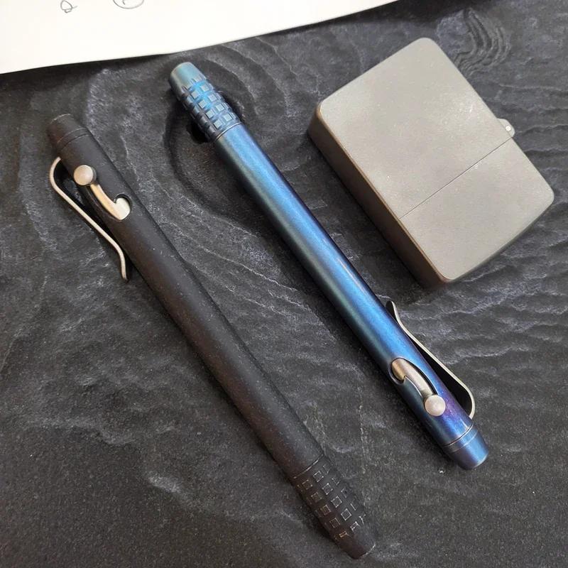 EDC-Stylo en alliage de titane, multifonctionnel, portable, avec écriture professionnelle, outils d'