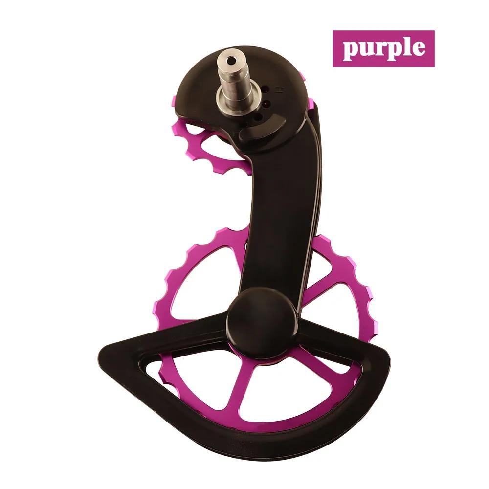 Roue de guidage de roulement en céramique de fibre de carbone CS pour vélo de route, poulie arrière