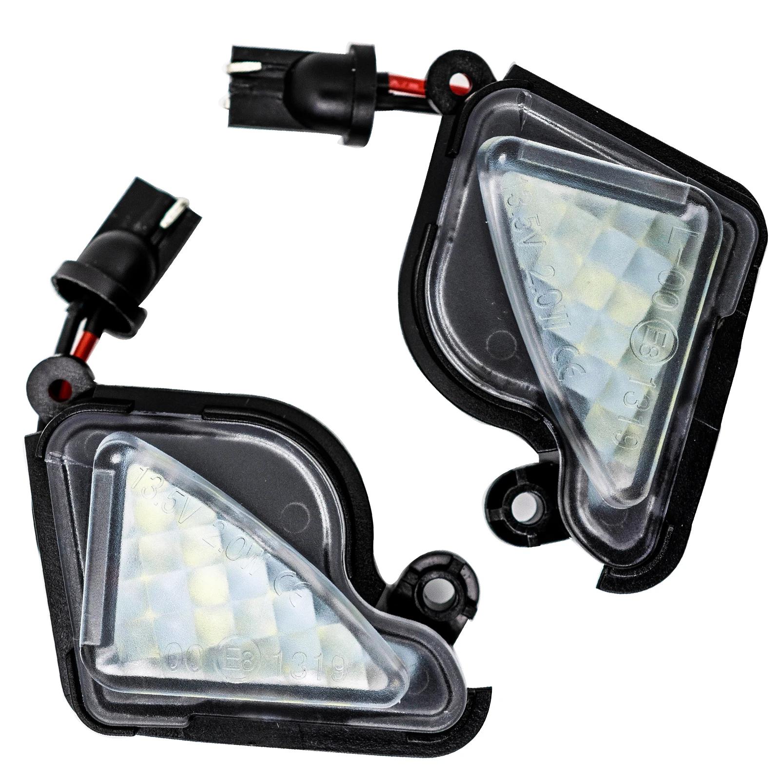 Miroir latéral blanc sans erreur, lentille transparente brillante Canbus, lampe de voiture LED, asse