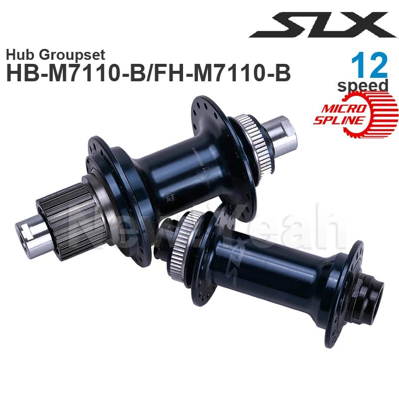 SHIMANO – ensemble moyeu avant 110 100x15mm et arrière 148 142x12mm, 12 vitesses, SLX M7100 M7110