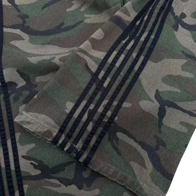 Jean baggy rétro Y2K, pantalon en denim à jambes larges, pantalon de survêtement camouflage brodé ra