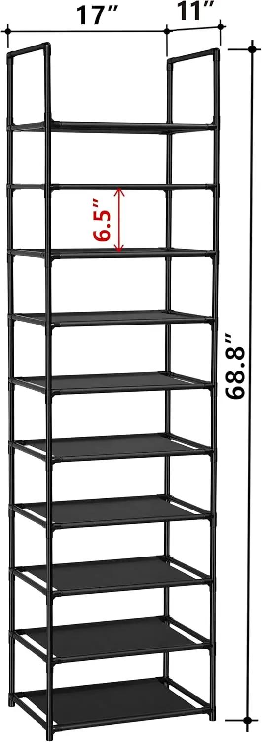 Étagère à chaussures – Étagère en acier robuste pouvant contenir 25 paires, organisateur de chaussur