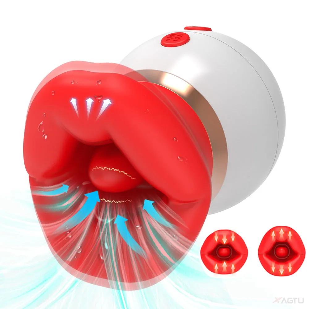 Vibromasseur à Succion pour Femme, Léchage de Langue, Ventouse de Clitoris, Continents Oraux Féminin