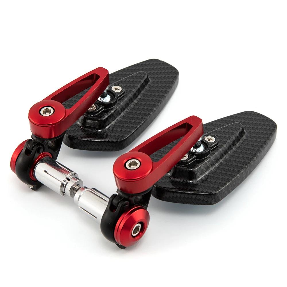 Rétroviseurs de moto universels, 7/8 pouces, 22mm, extrémité de barre en aluminium, guidon de moto,