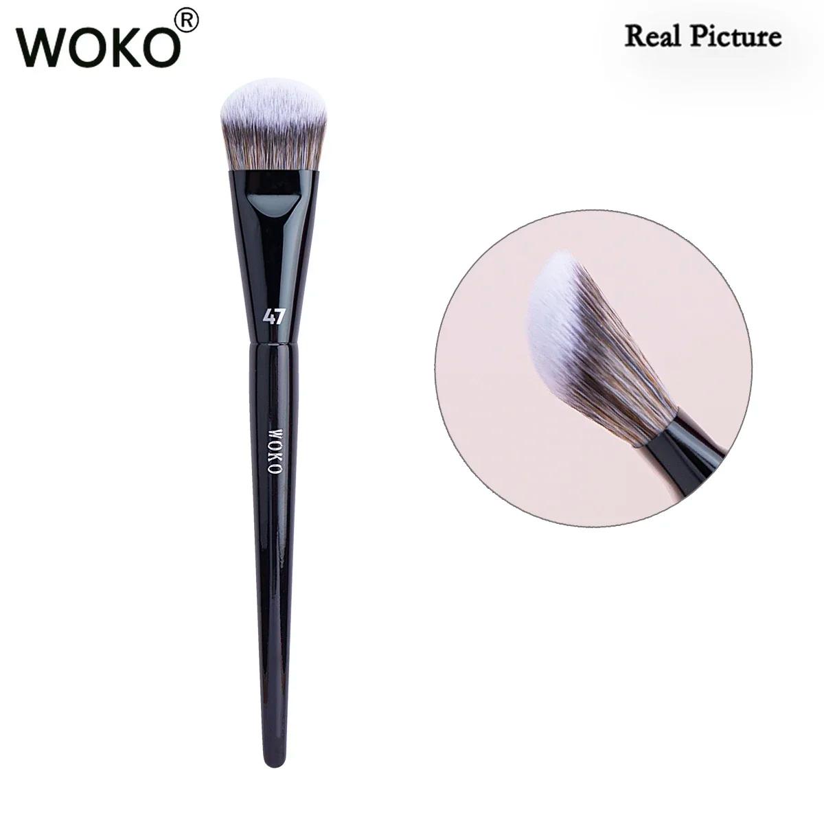 PRO 47 pinceau de fond de teint balai fond de teint ombre brosse liquide crème mélange Blush coudé p