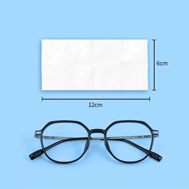 100 lingettes nettoyantes pour lunettes, lunettes de soleil, écran de téléphone portable, pré-humidi