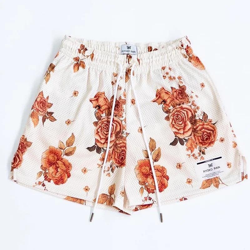 Nouveaux shorts d'été pour hommes et femmes, mode plage bord de mer, shorts de sport en maille, pant