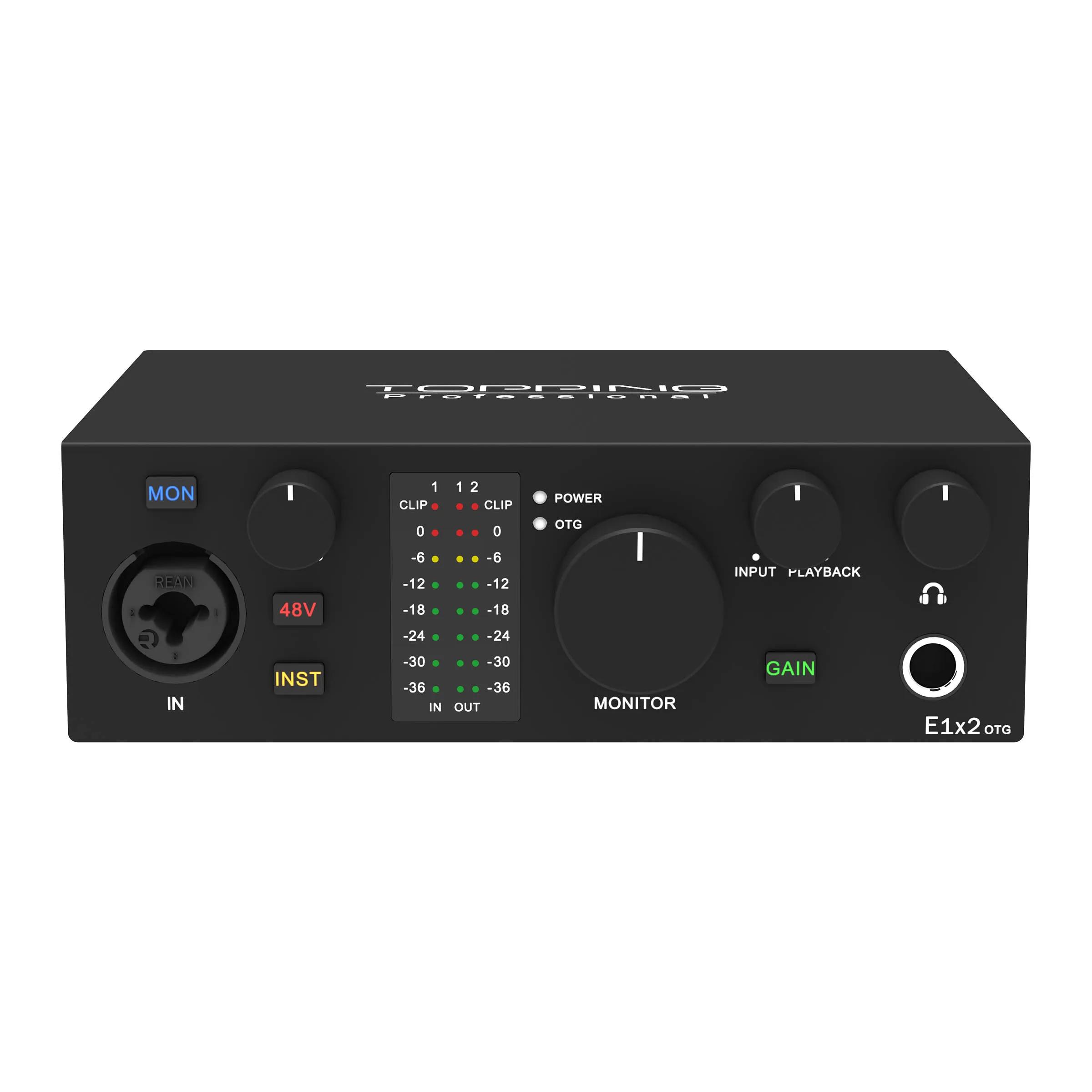 Topping E1x2 OTG profession elle Audio-Schnitts telle ordinateur téléphone singen Streaming en direc