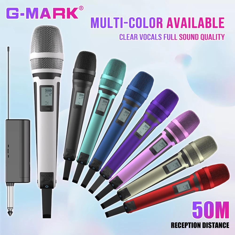 G-MARK SKM9000 Sans Fil Microphone Professionnel UHF Mort Réglable Métal Sheel Pour Paryt Show fuchs