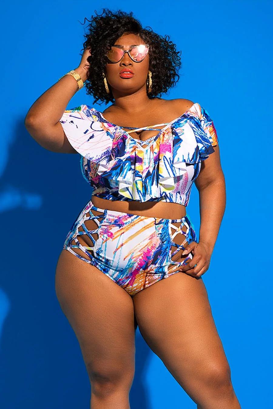 Ensemble 2 pièces pour femmes, vêtements grande taille, haut court à col en V et short taille haute,