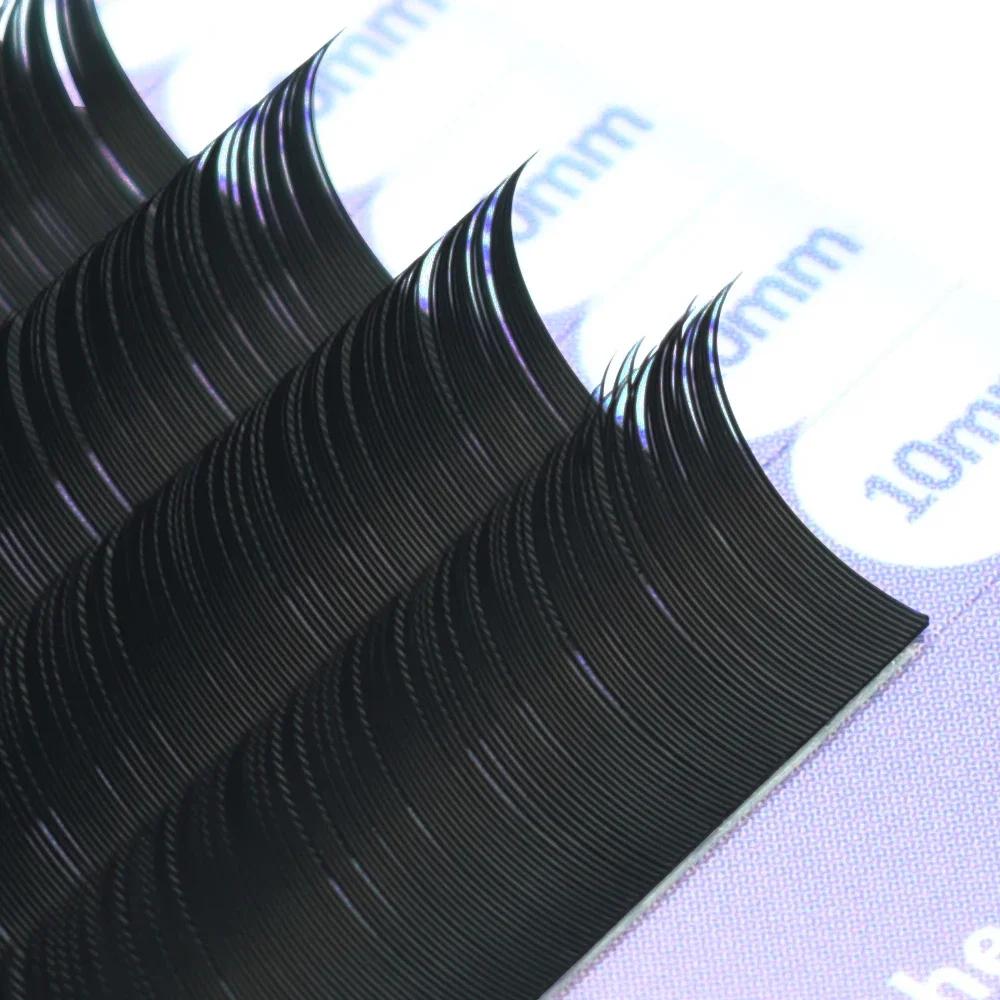 ANNAFRIS 16 rangées/plateau noir mat C D DD Curl Extension de cils individuelle Premium Faux vison c