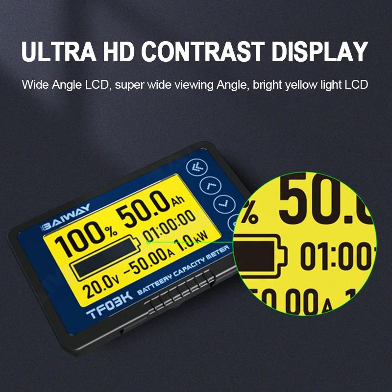 Compteur Coulomb DC8-120V, indicateur de capacité de batterie, courant de tension 50A/100A/350A/500A