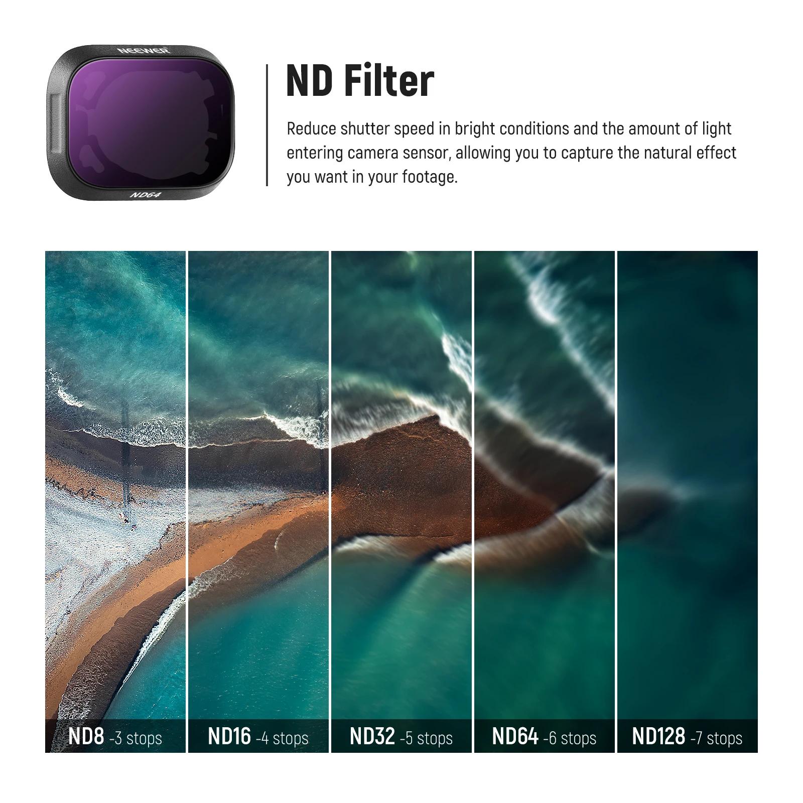 NEEWER – ensemble de filtres ND compatibles avec DJI Mini 3/Mini 3 Pro, paquet de 6, filtre à densit
