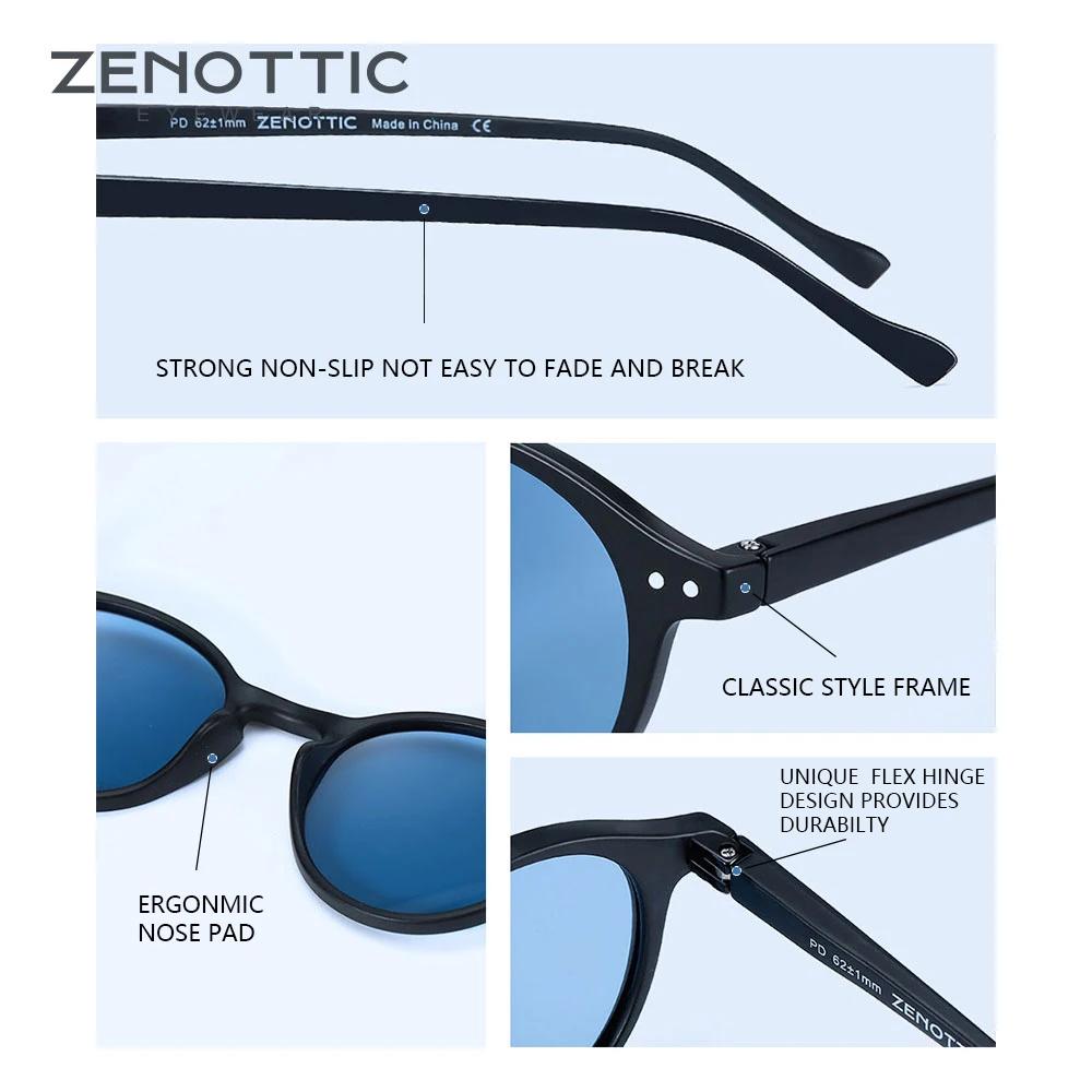ZENOTTIC rétro lunettes de soleil polarisées 2023 2024 hommes femmes Vintage petit cadre rond lunett