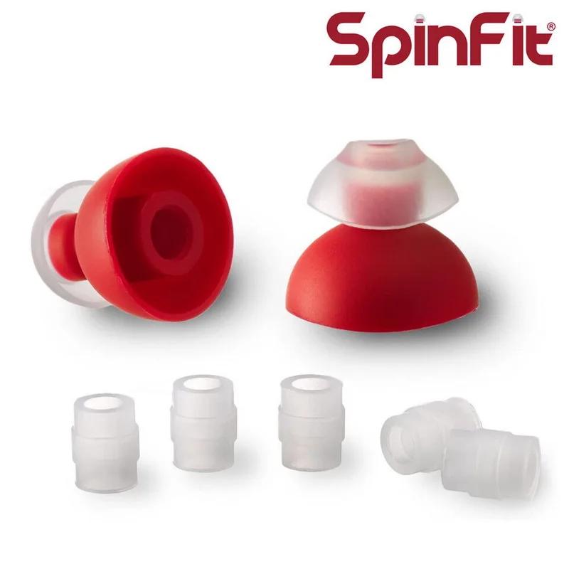 Spinfit-Embouts à double glute pour écouteurs intra-auriculaires, embouts en silicone Danse etés pou