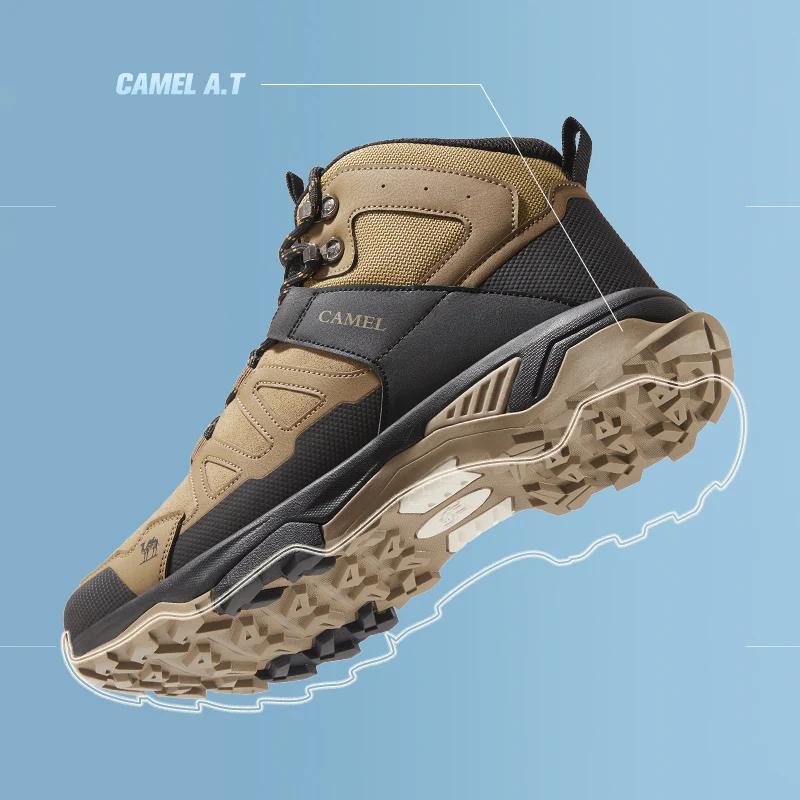 GOLDEN CAMEL-Chaussures de Randonnée en Plein Air pour Homme, Bottes d'Escalade Montantes Imperméabl