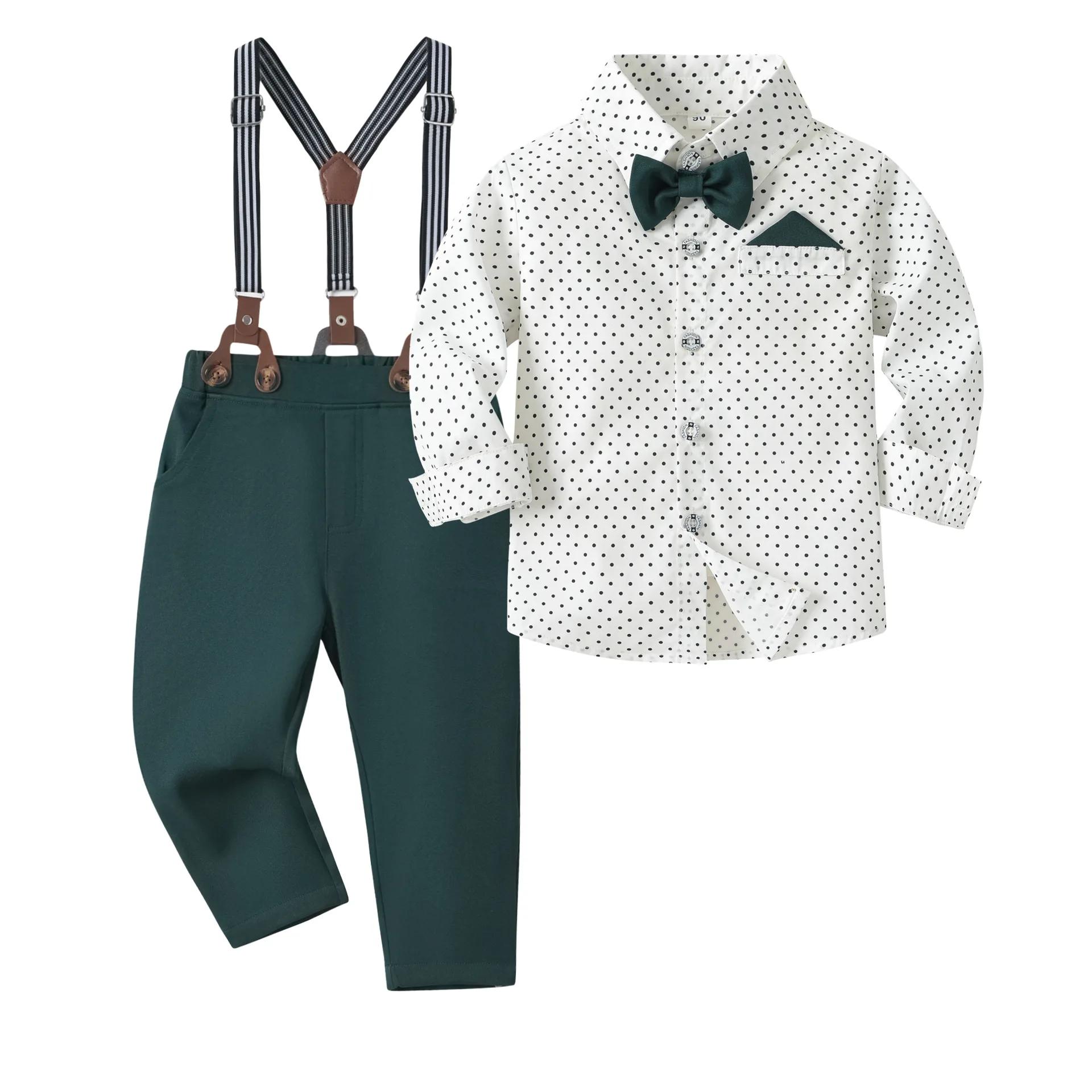 Garçon vêtements formels tenue fête nœud papillon enfants enfant en bas âge robe d'anniversaire cost