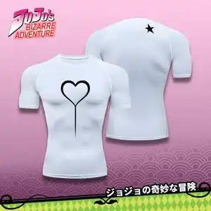 Chemise compression Giorno Giovanna - T-shirt sport manga Jojo's Bizarre Adventure pour salle