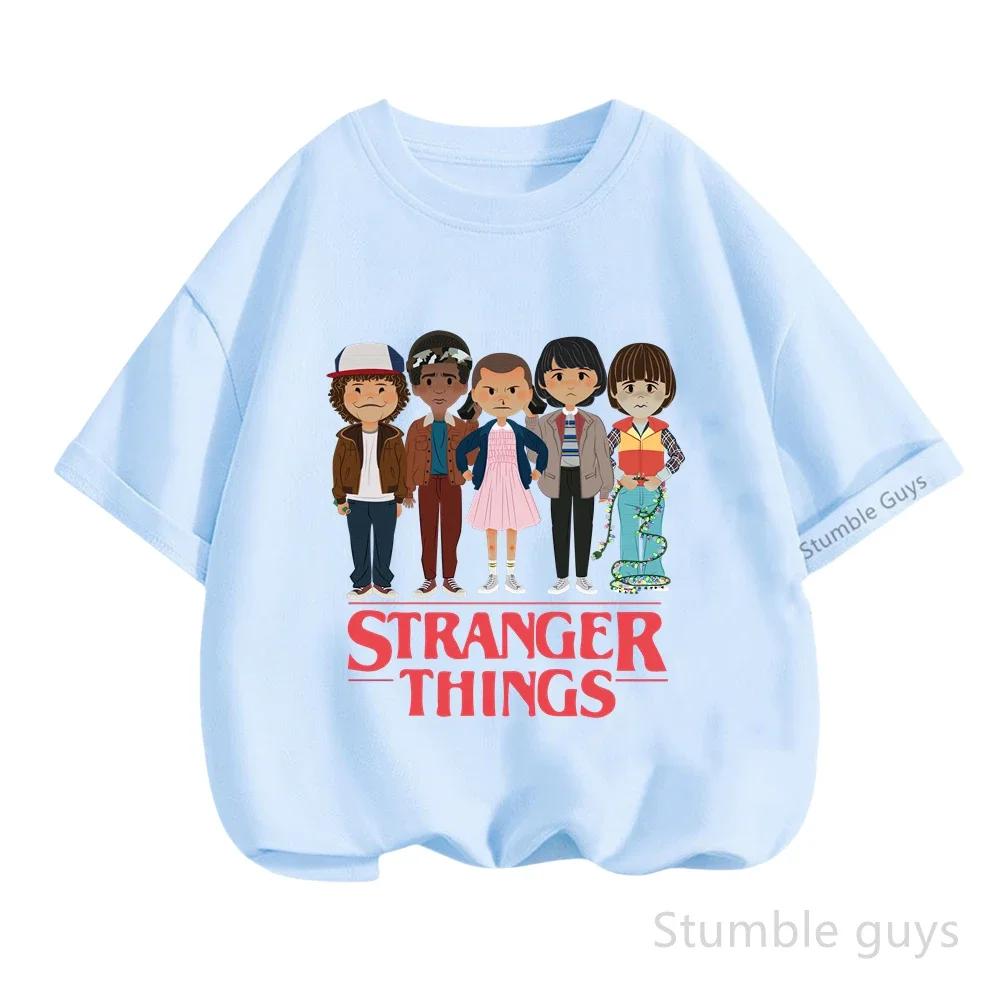 T-shirt en coton doux pour enfants, vêtements d'été pour garçons et filles, t-shirt à manches courte