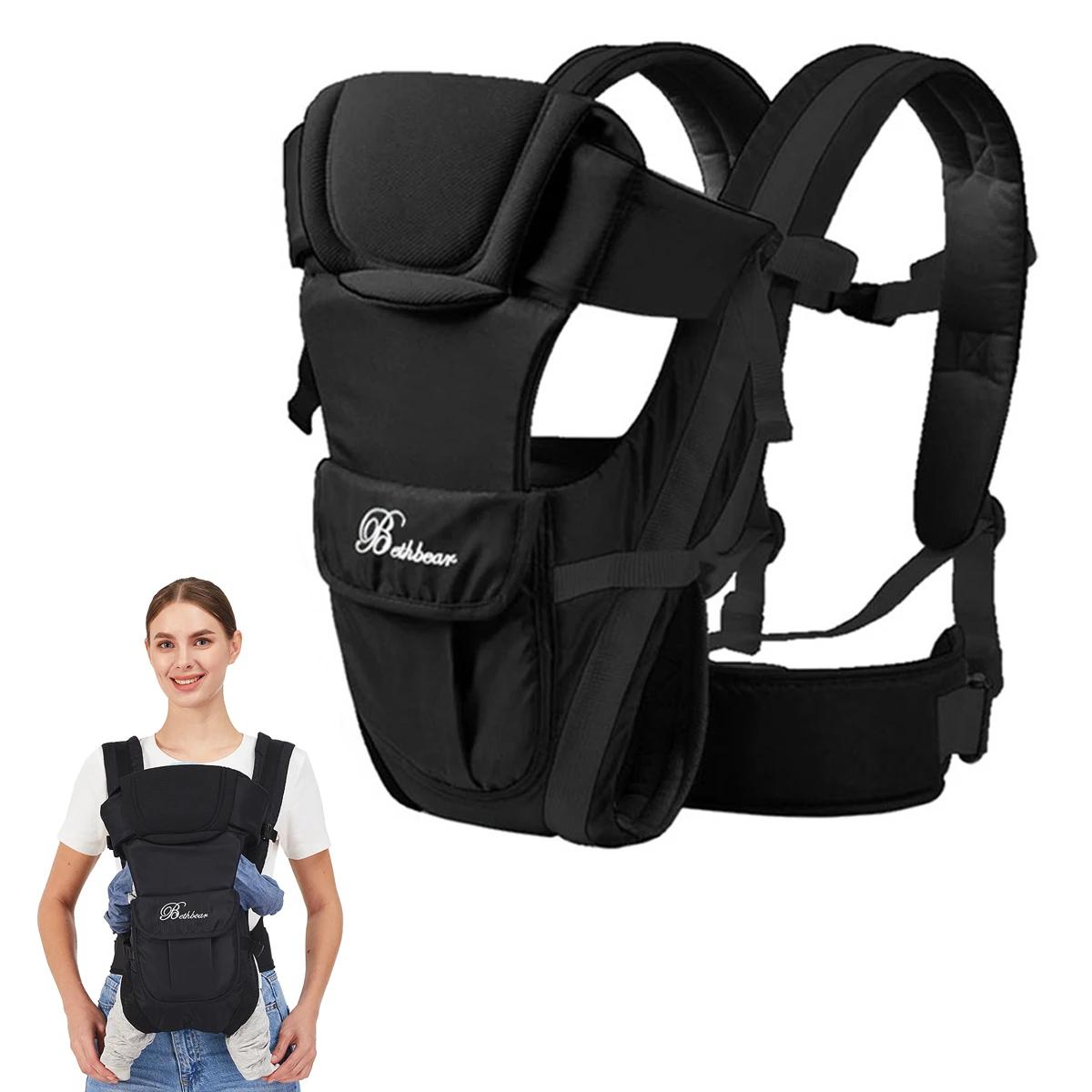 Porte-bébé, porte-sac à dos ergonomique 4 en 1, porte-bébé facilement réglable pour nouveau-né et to