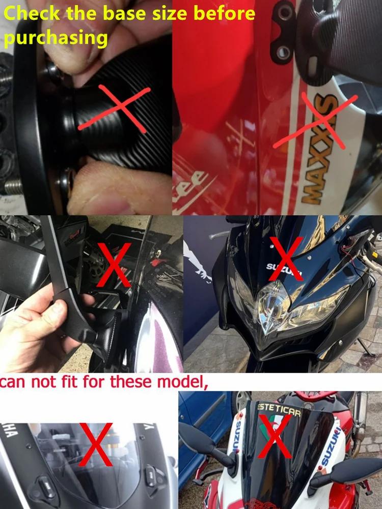 Rétroviseurs latéraux rotatifs réglables pour moto, pour BMW S1000RR Honda CBR YAMAHA YZF R6 R1 R25