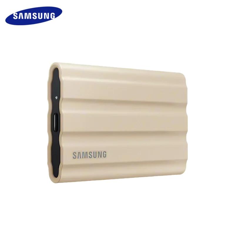 Samsung-Disque dur externe portable SSD T7 Shield, disque à semi-conducteurs, compatible avec ordina