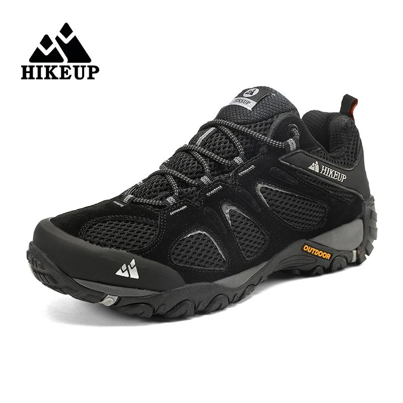 HIKEUP-Chaussures de Randonnée Respirantes Résistantes aux Éclaboussures pour Homme, pour l'Escalade