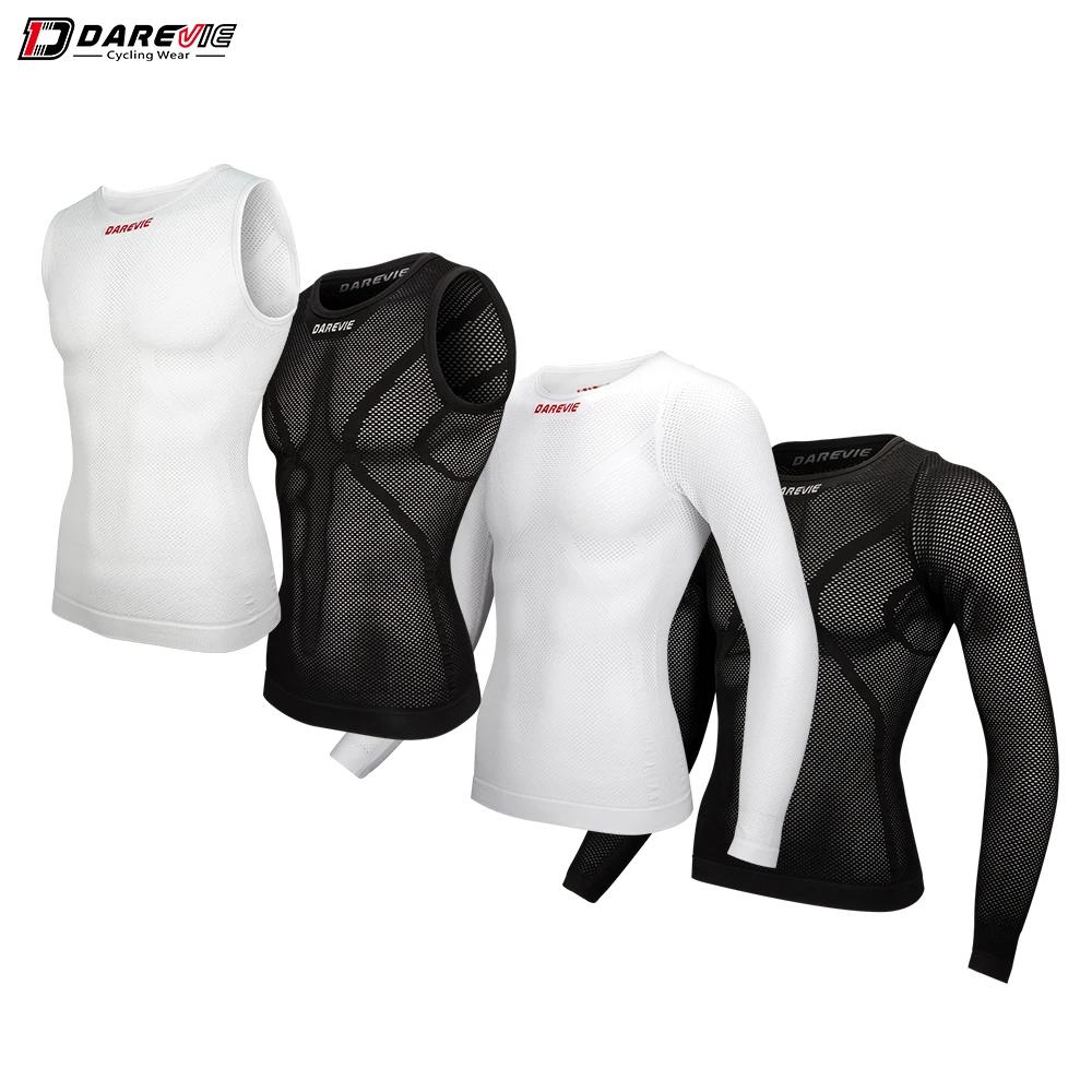 DAREVIE Cycling First Layer Man Compression Seamless Bicycle GYM Cycling Inner Man Sports Fishnet Sh