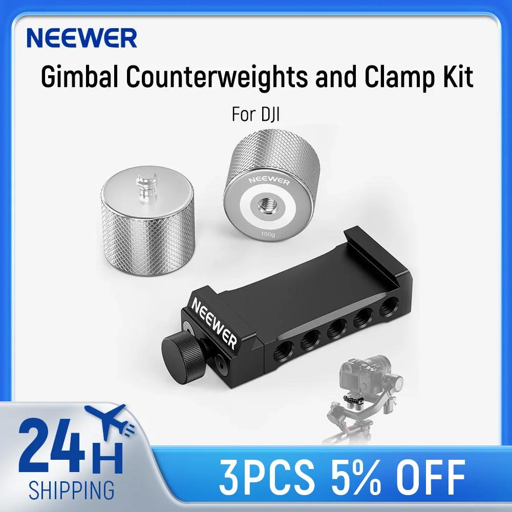 NEEWER – Kit de contrepoids et pinces à cardan, pour DJI Ronin RS4 Pro RS4 RS3 Pro RS3 RS2 RSC2 ZHIY