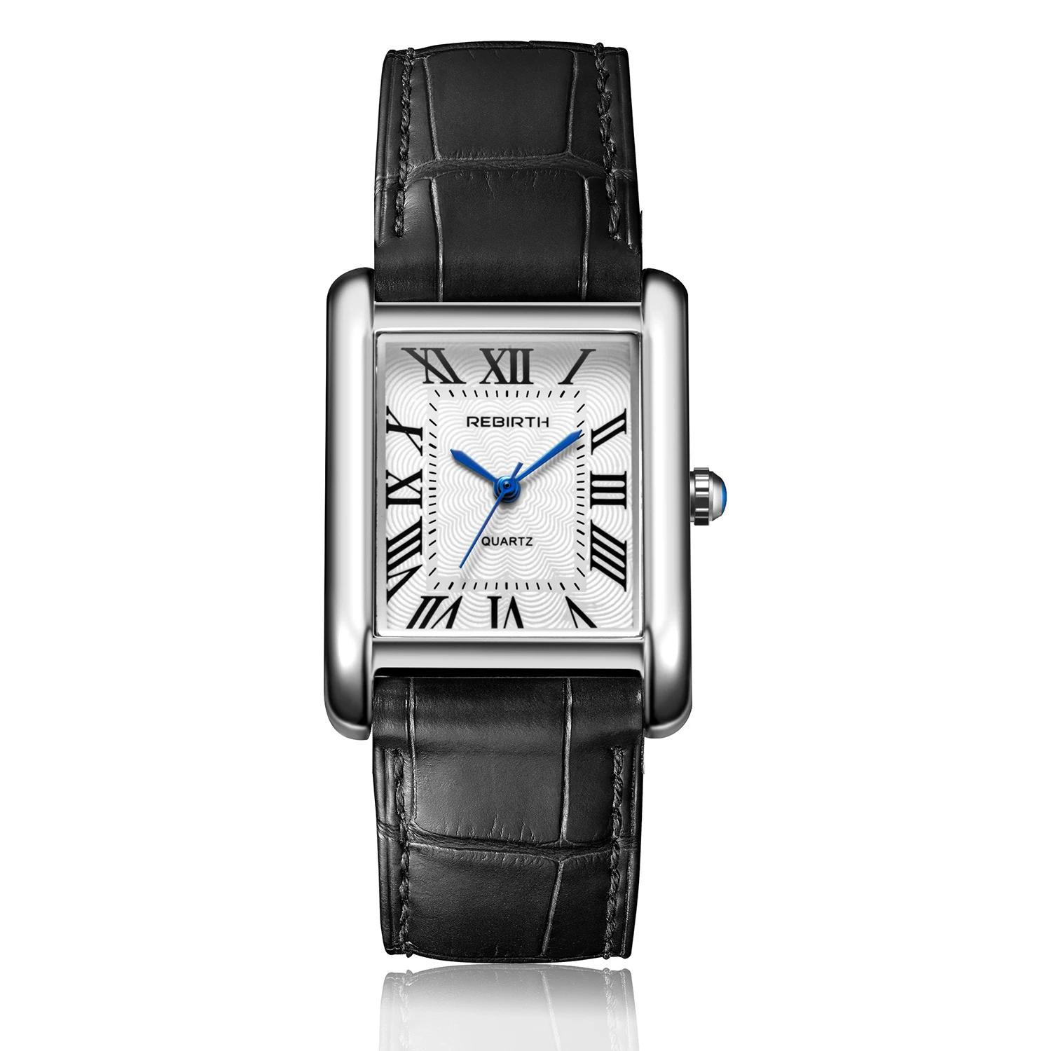 Rebirth 002 – montre-bracelet analogique pour femmes d'affaires, Mini Design léger, cadran rectangul