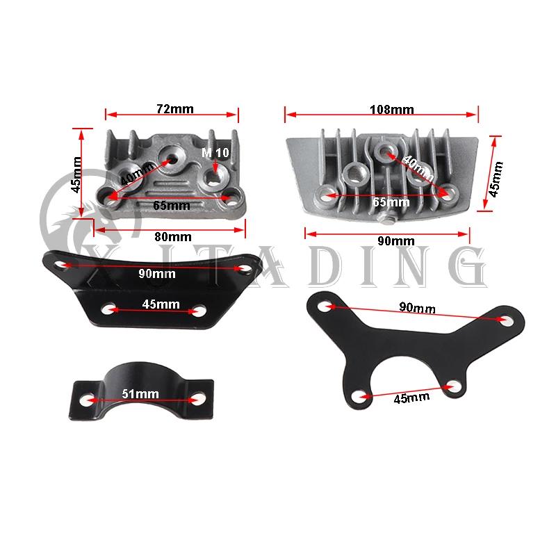 Kit de radiateur d'huile de refroidisseur d'huile de moto pour Honda Monkey Yamaha Kawasaki 50cc-140