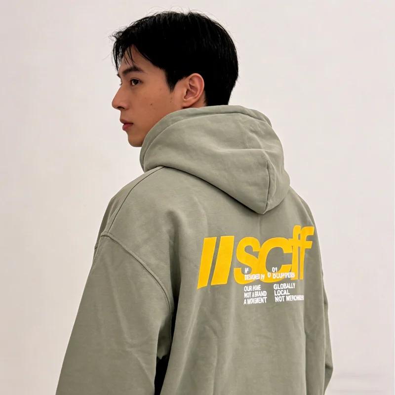 Sweat-shirts à capuche Street Style Hip Hop Vintage en coton de qualité, hauts décontractés amples p