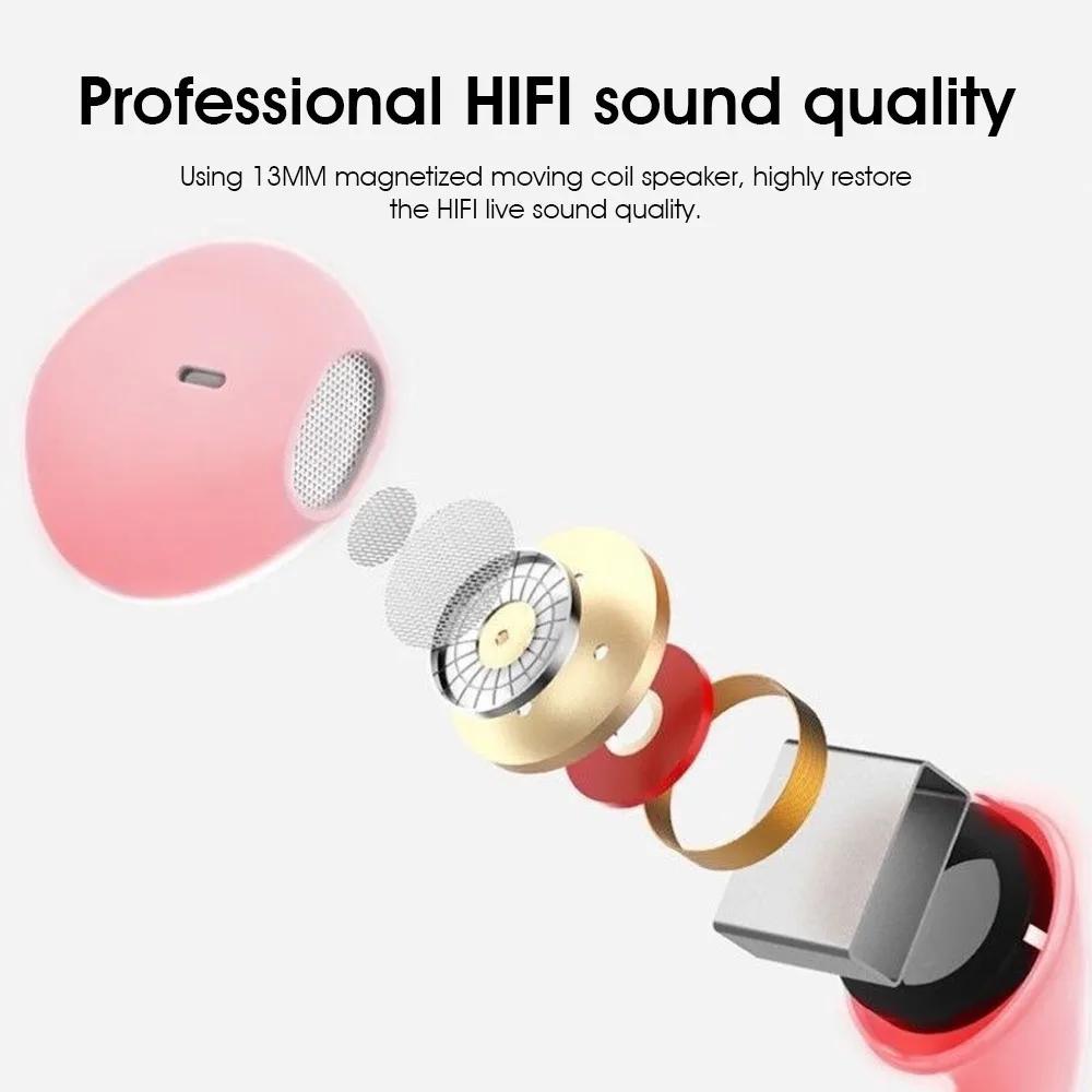 Macaron Universel 3.5mm Stéréo Écouteurs Sport Musique Bouchons D'oreille Filaire Microphone pour Xi