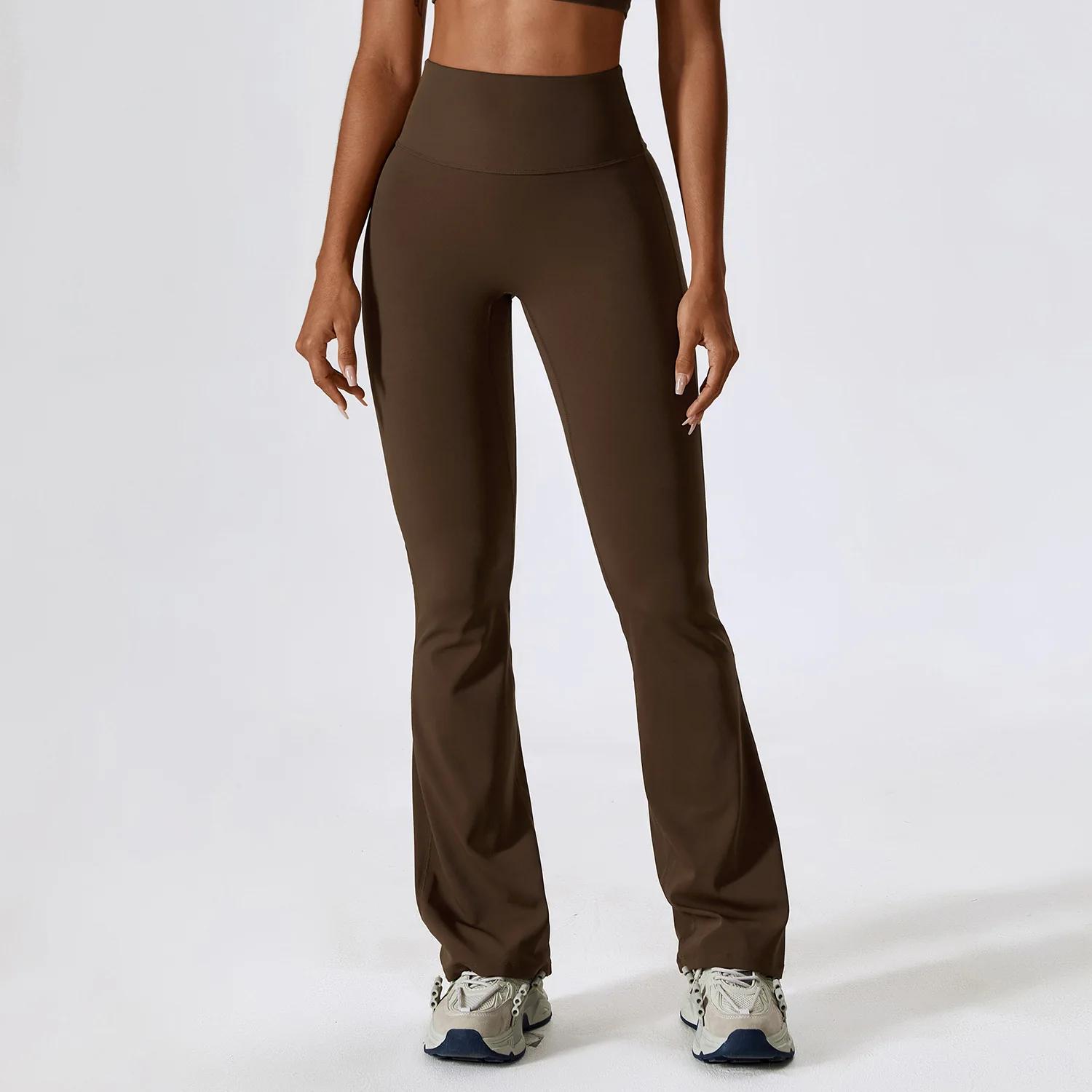 Leggings évasés taille haute femme - Pantalon de yoga et danse latine - Fitness et gym confortable