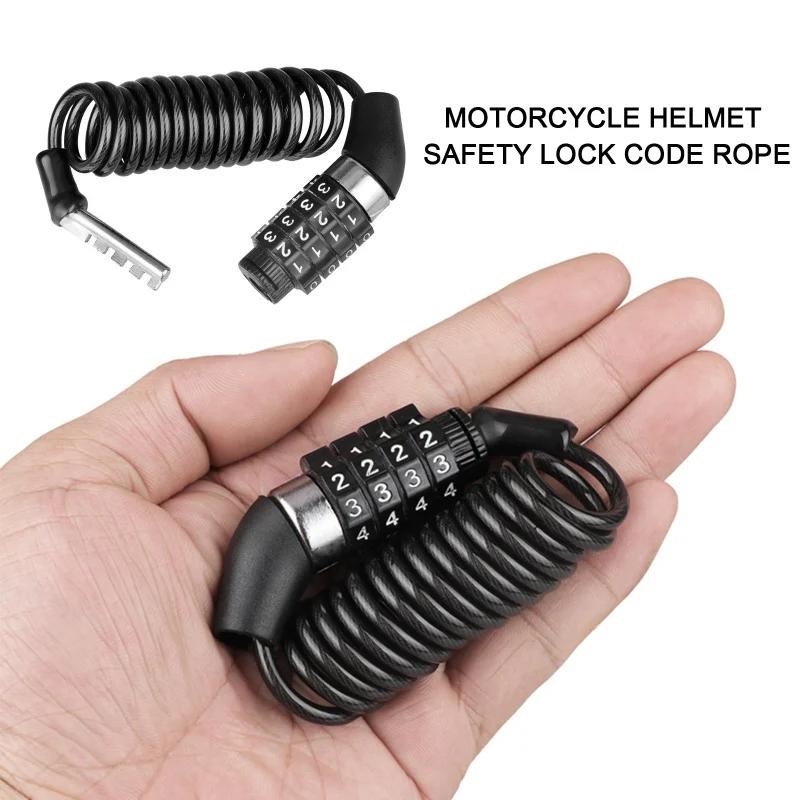 Chaîne de verrouillage de casque classique Durable, combinaison de mot de passe à 4 chiffres, vélo P